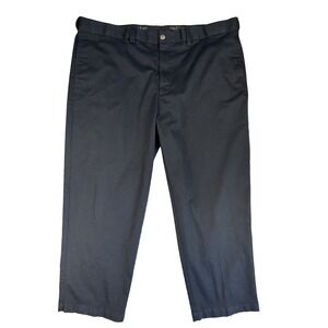 Oak Hill Premium Men's 48X28 Dark Blue Twill Pants Dressy Casual Career Travel